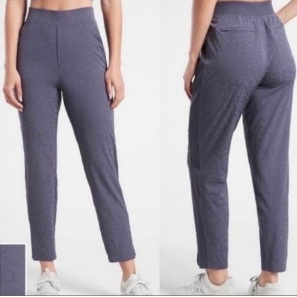 Athleta SIZE 0 Brooklyn Textured high rise ankle pants - Picture 2 of 6